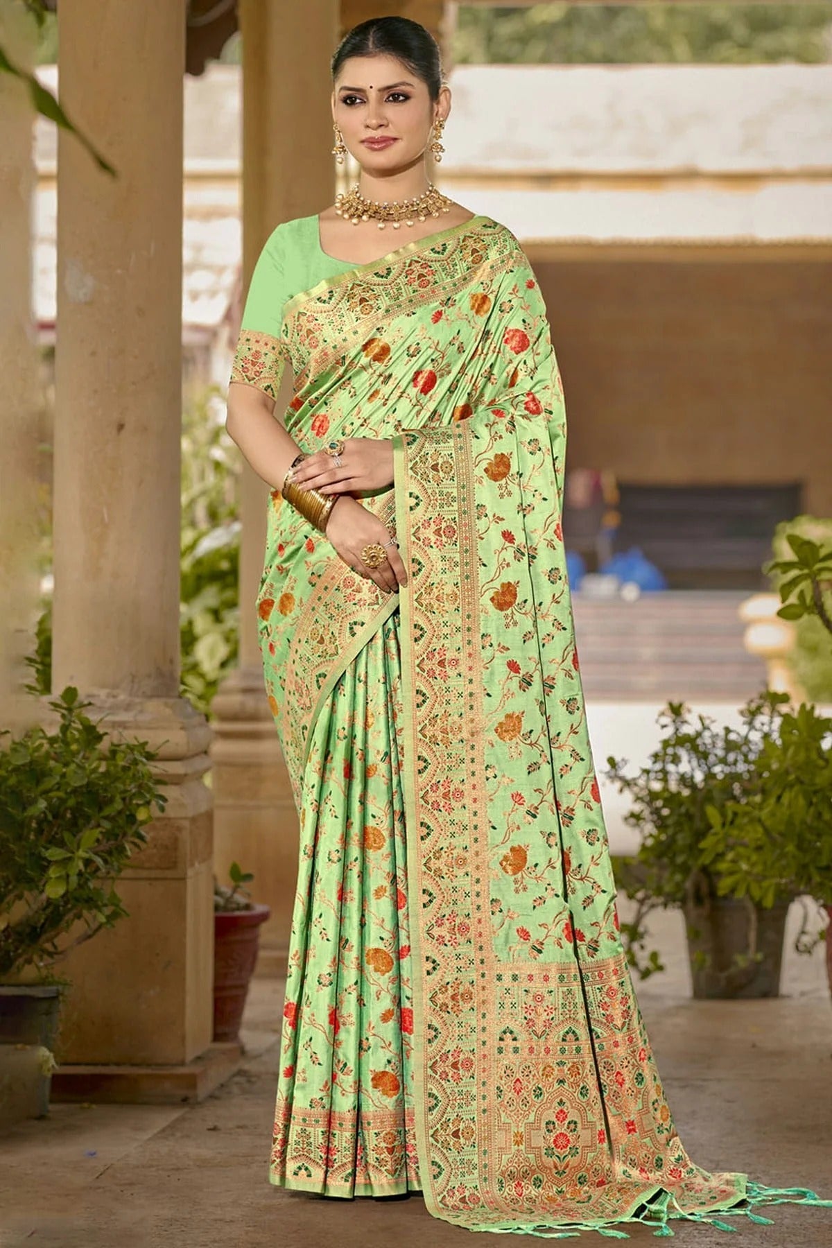 Sea Green Colour Silk Traditional Saree SD1102651