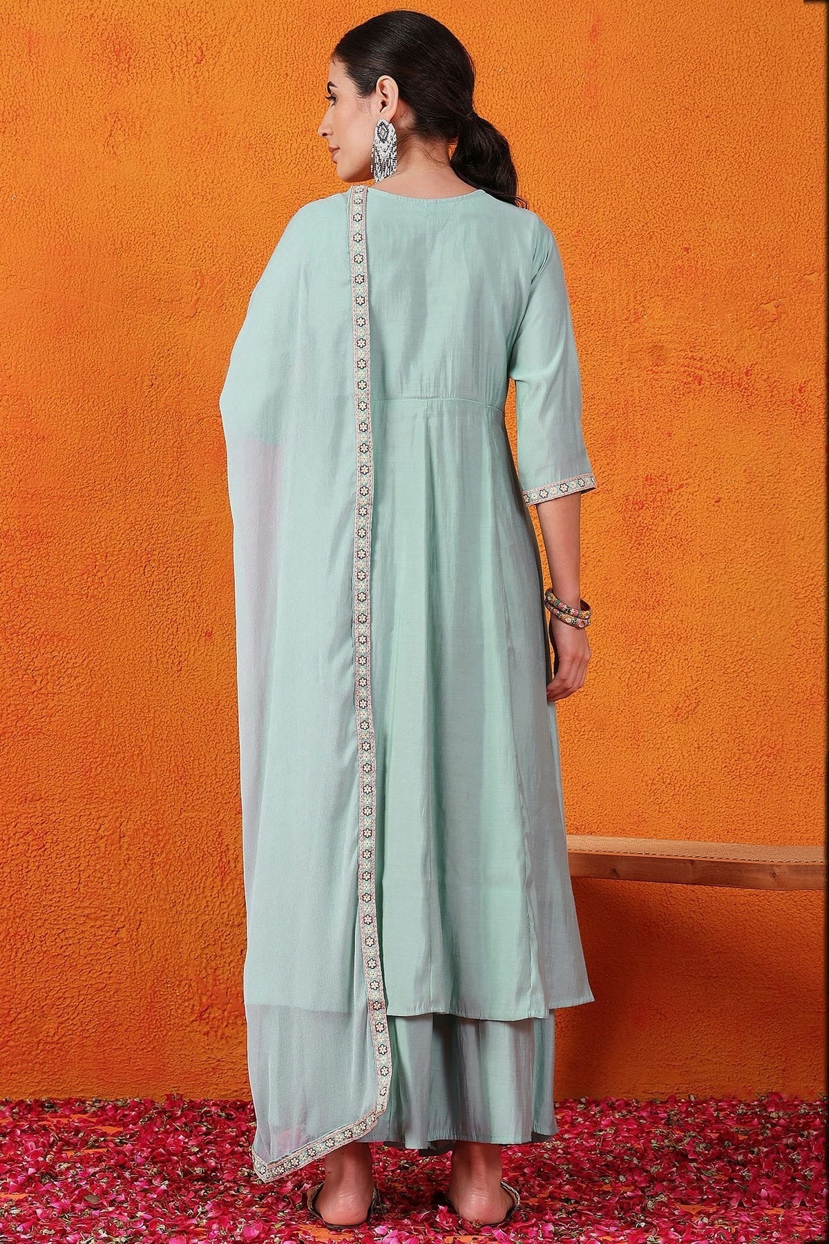 Sky Blue Colour Silk Stitched Salwar Suit SS1111409 A