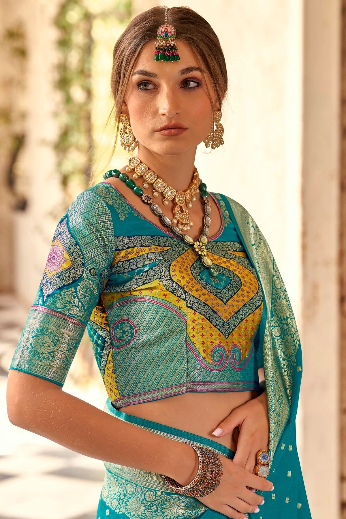 Sky Blue Colour Soft Silk Traditional Saree SD1290156 A