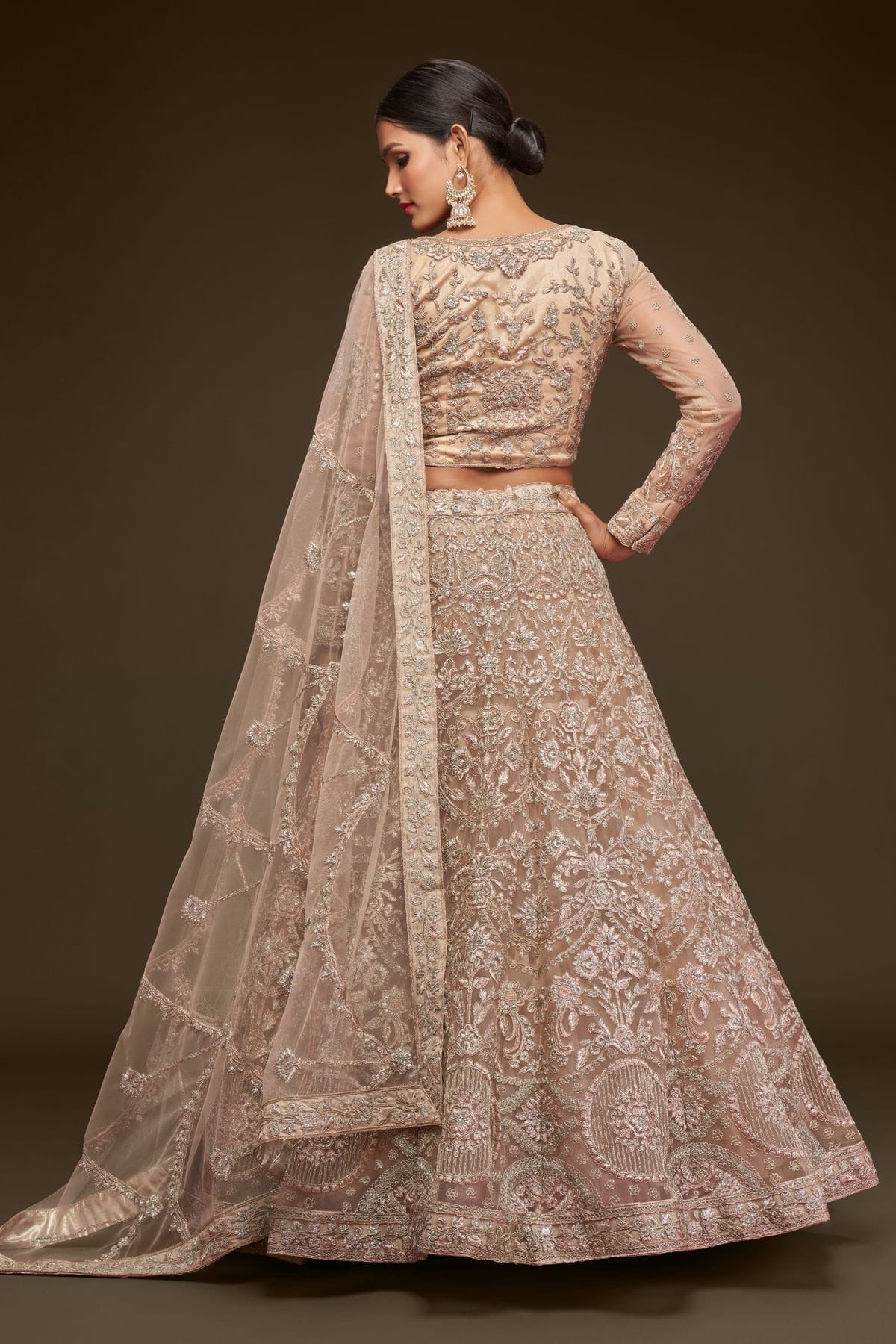 Soft Net Embroidery A Line Lehenga Choli LC1010190 A