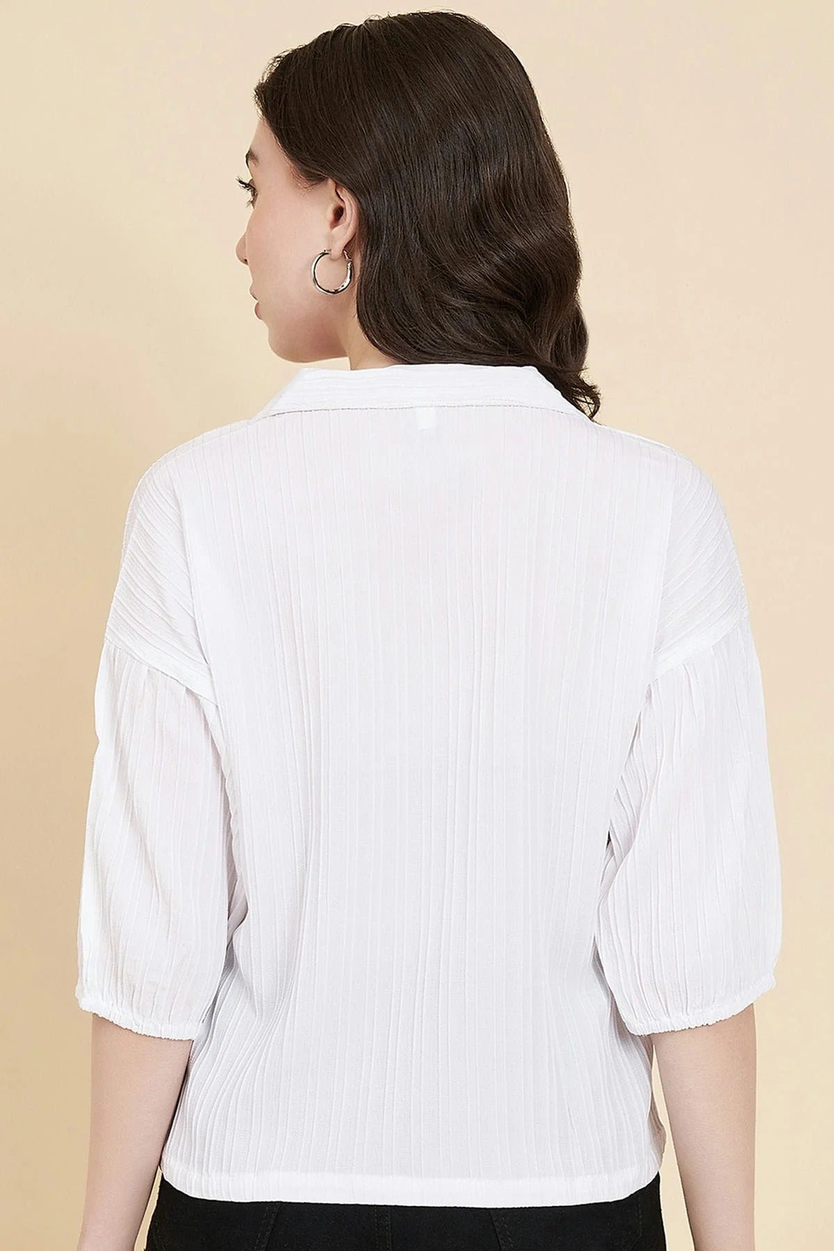 White Colour Boxy Readymade Top TP1110821 A