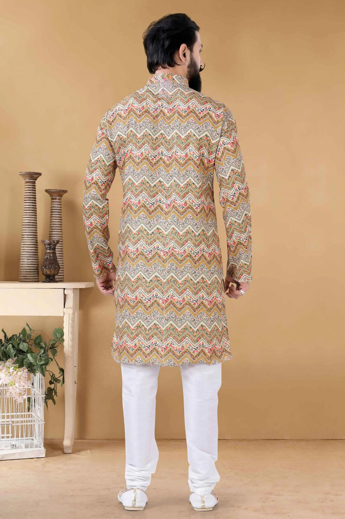 Yellow Colour Cotton Kurta Pajama KP1130079 A