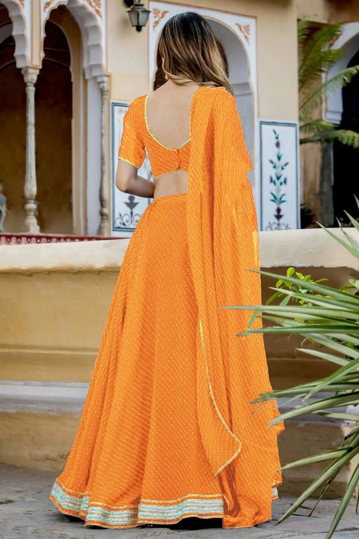 Yellow Colour Georgette Lehenga Choli LC1010294 1