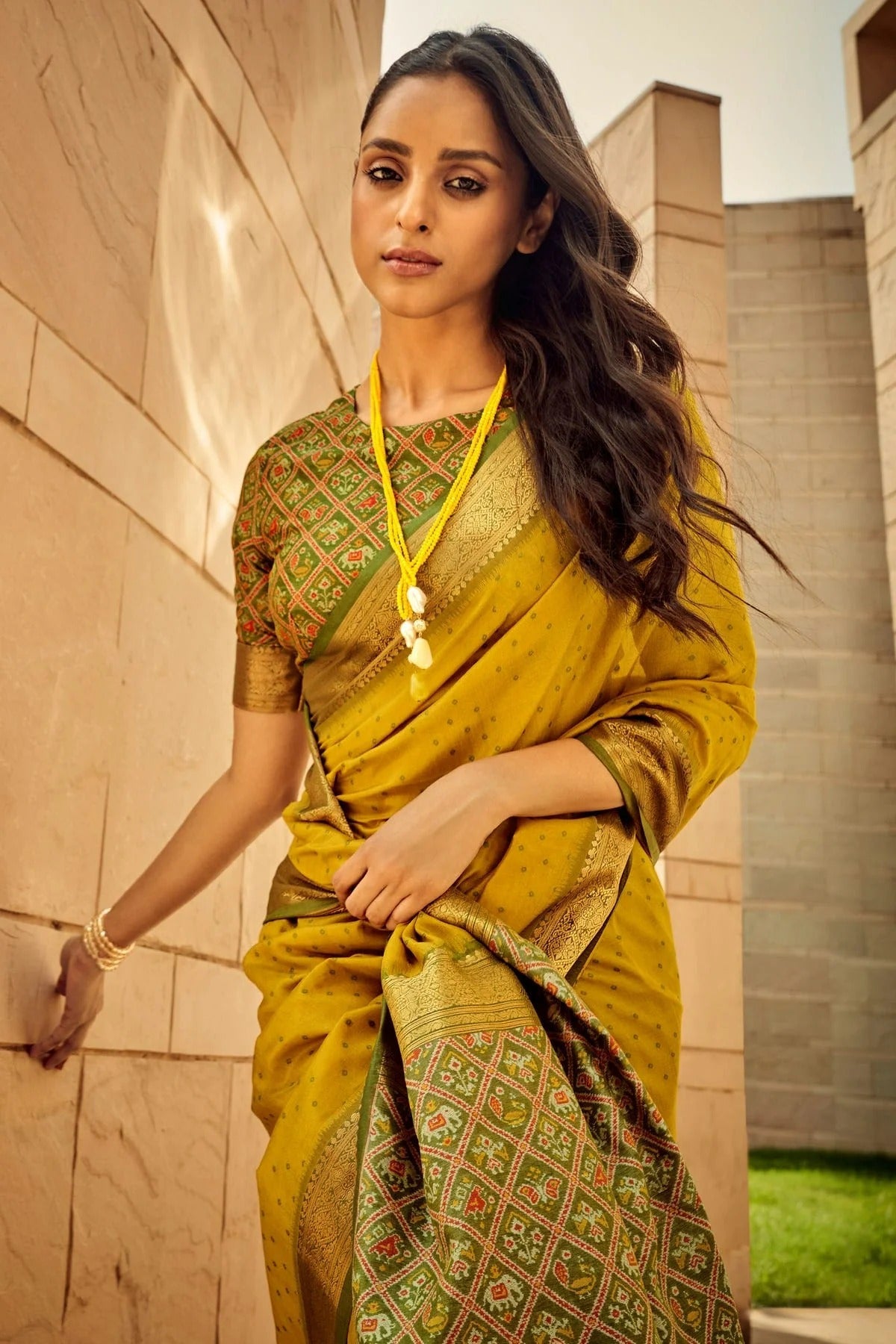 Yellow Colour Handloom Silk Saree SD1110080 A