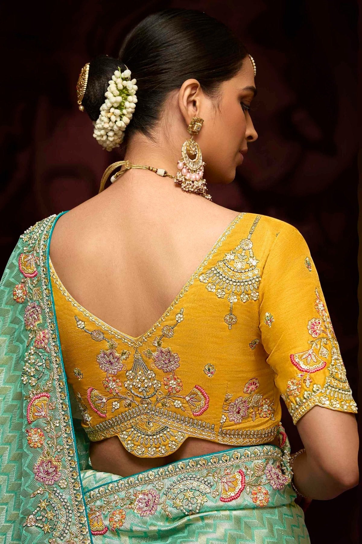 Aqua Blue Colour Banarasi Kanjivram Designer Saree SD1290209 A