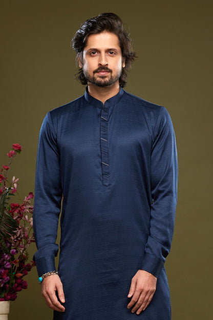 Art Banarasi Silk Kurta Pajama In Blue colour KP1230466 C