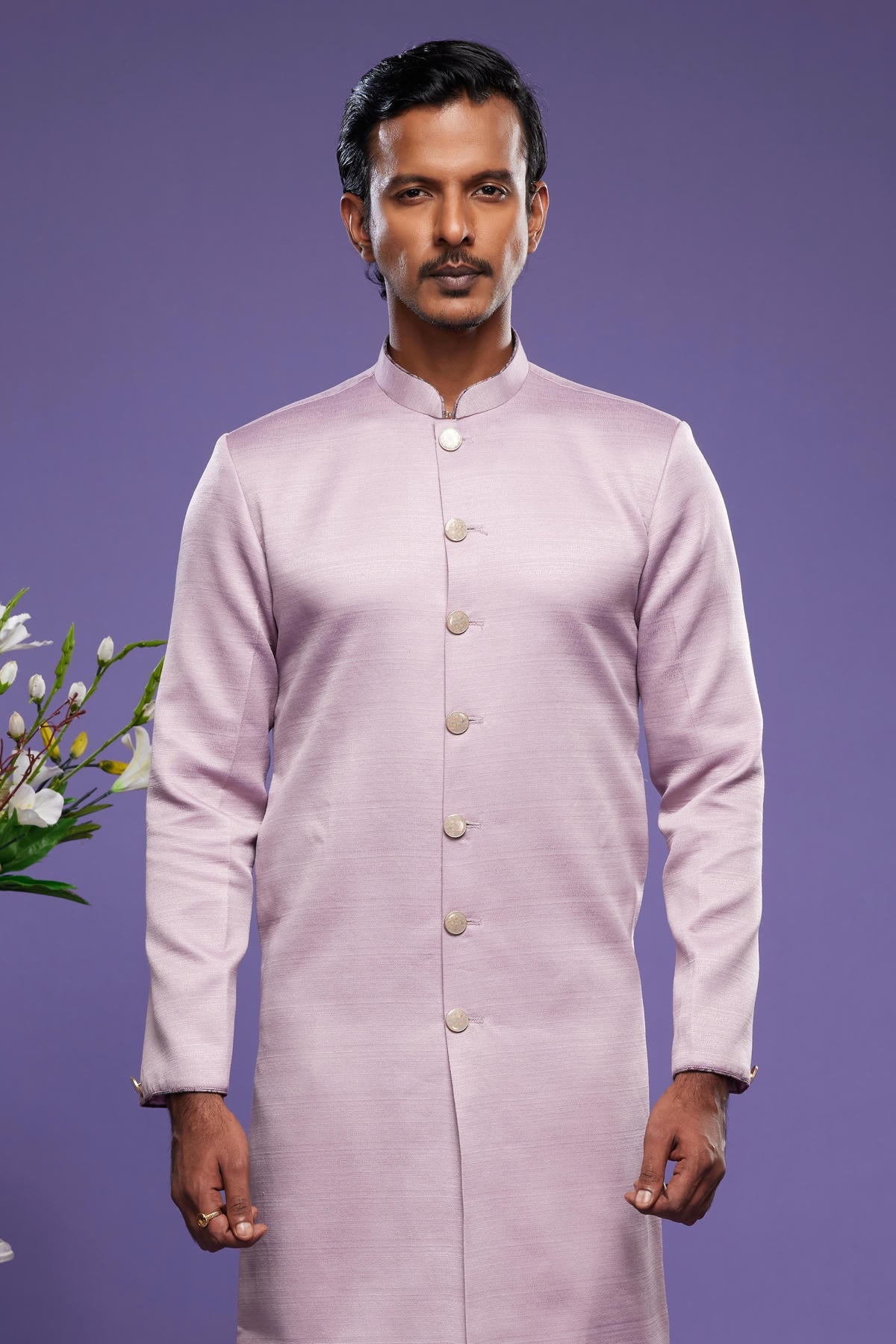Art Banarasi Silk Kurta Pajama In Onion Pink colour KP1230460 C