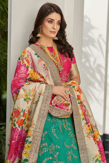 Art Silk Embroidery A Line Lehenga Choli LC1010171 A