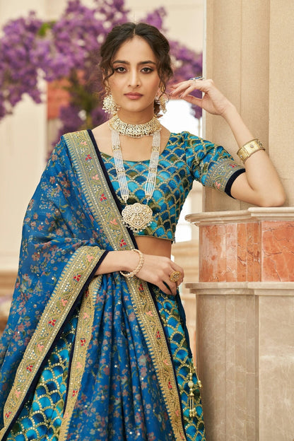 Art Silk Embroidery A Line Lehenga Choli LC1010173 A