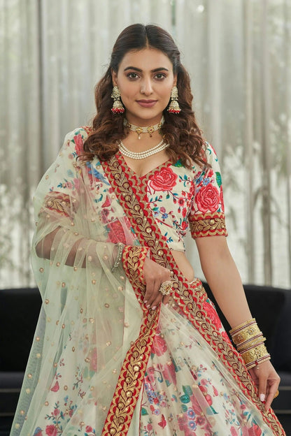Art Silk Embroidery A Line Lehenga Choli LC1010176 A