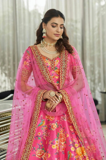 Art Silk Embroidery A Line Lehenga Choli LC1010177 A