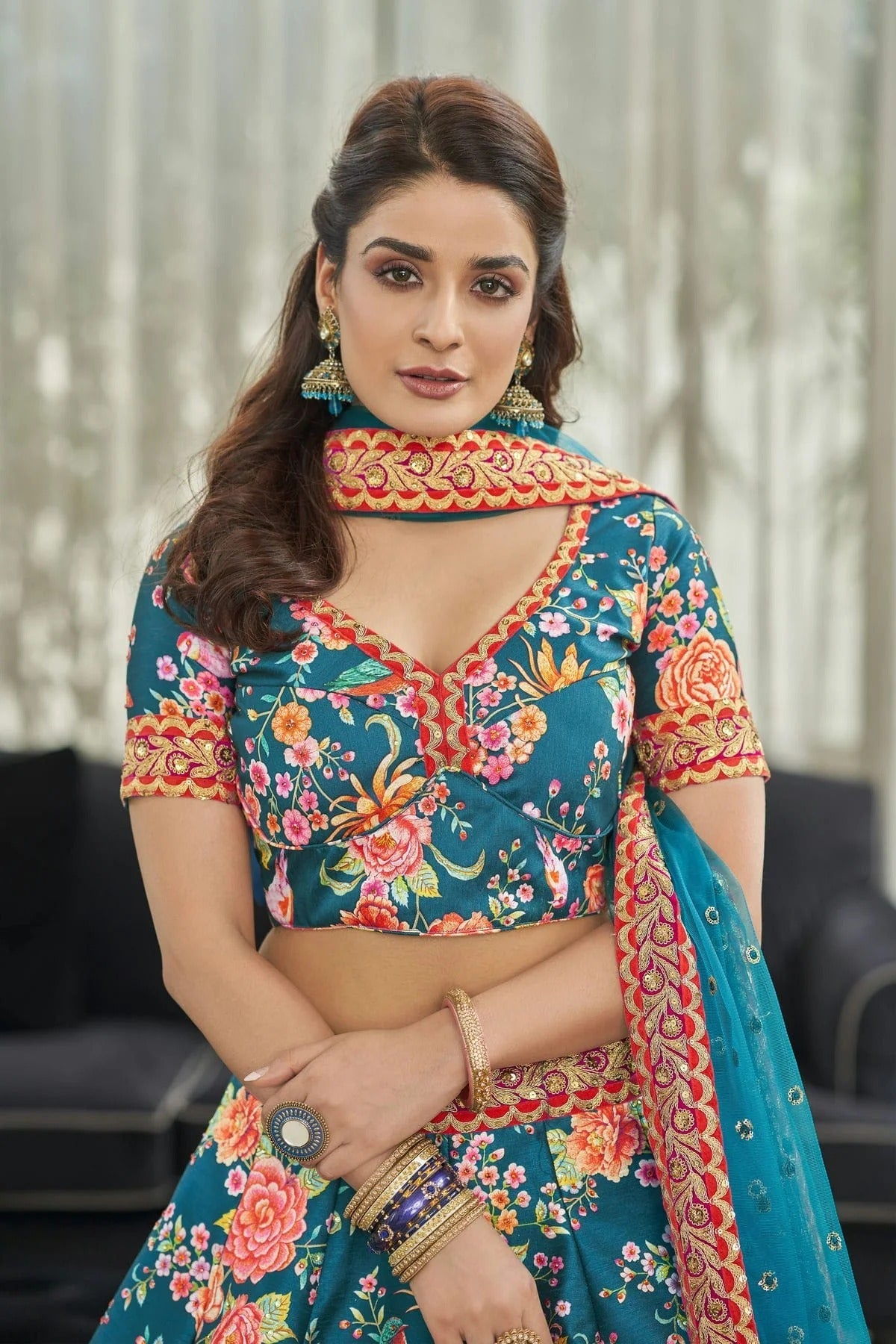 Art Silk Embroidery A Line Lehenga Choli LC1010179 A