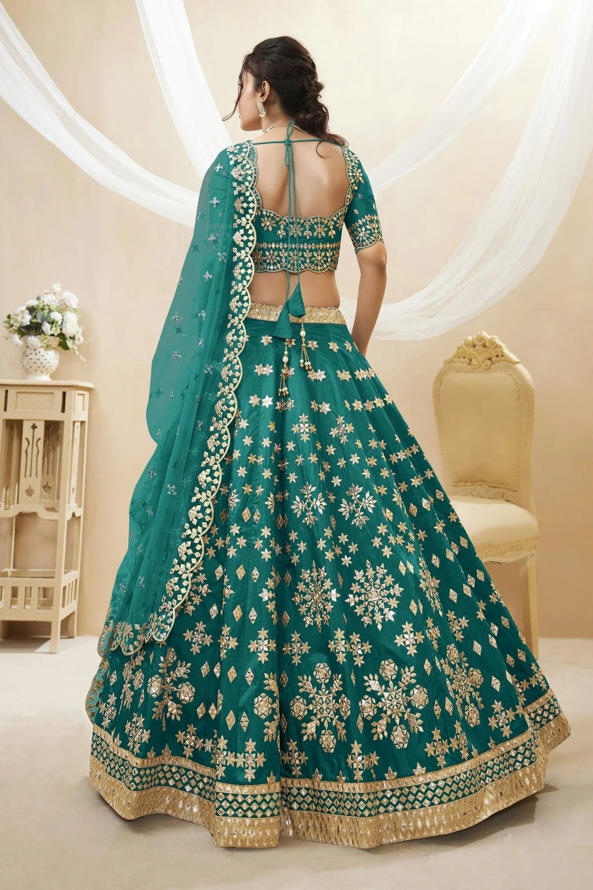 Art Silk Embroidery A Line Lehenga Choli LC1010218 A