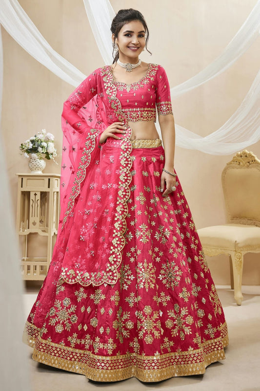 Art Silk Embroidery A Line Lehenga Choli LC1010222