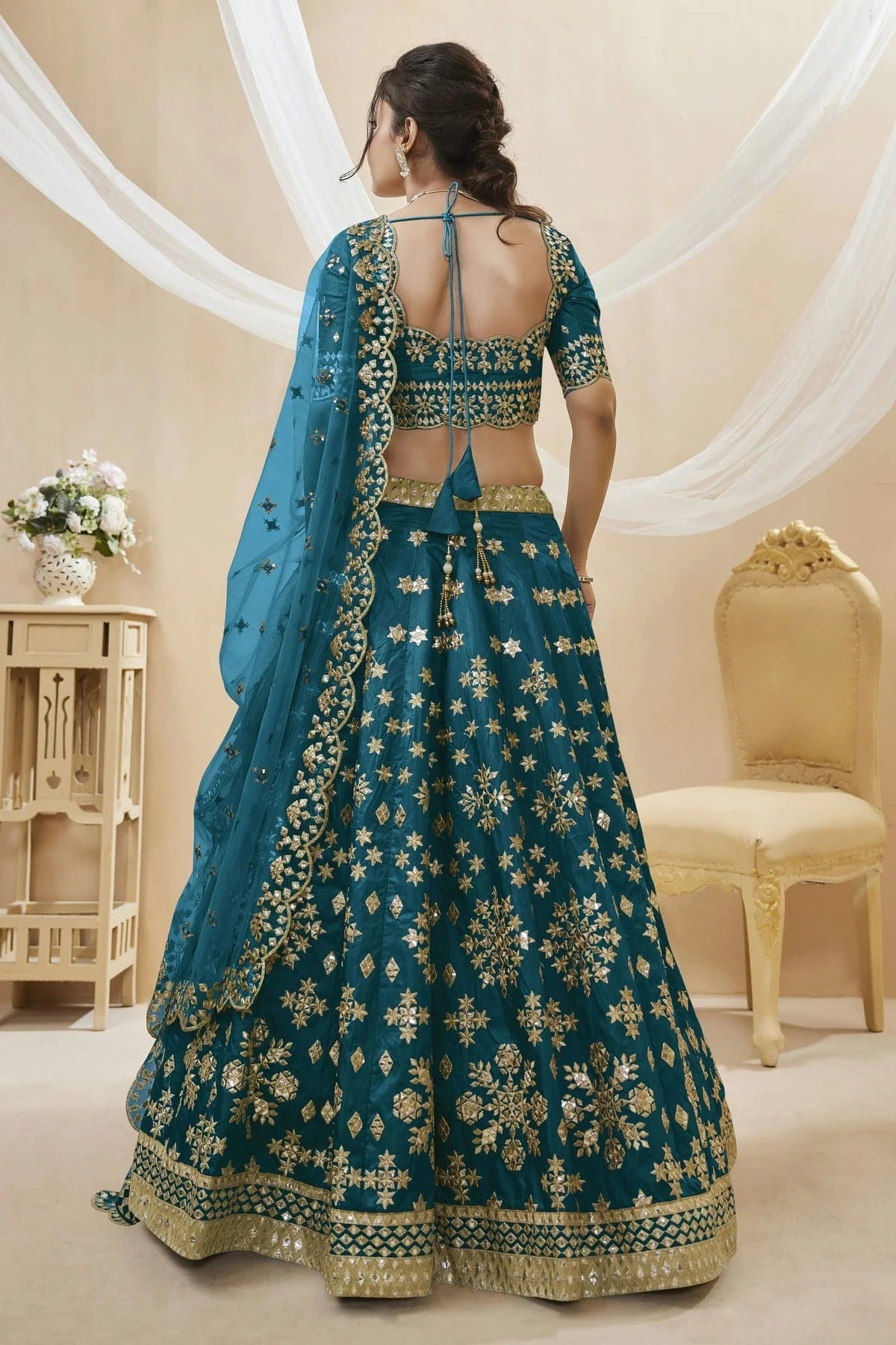 Art Silk Embroidery A Line Lehenga Choli LC1010223 A