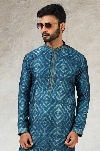 Art Silk Kurta Pajama In Beige colour KP1230286 B