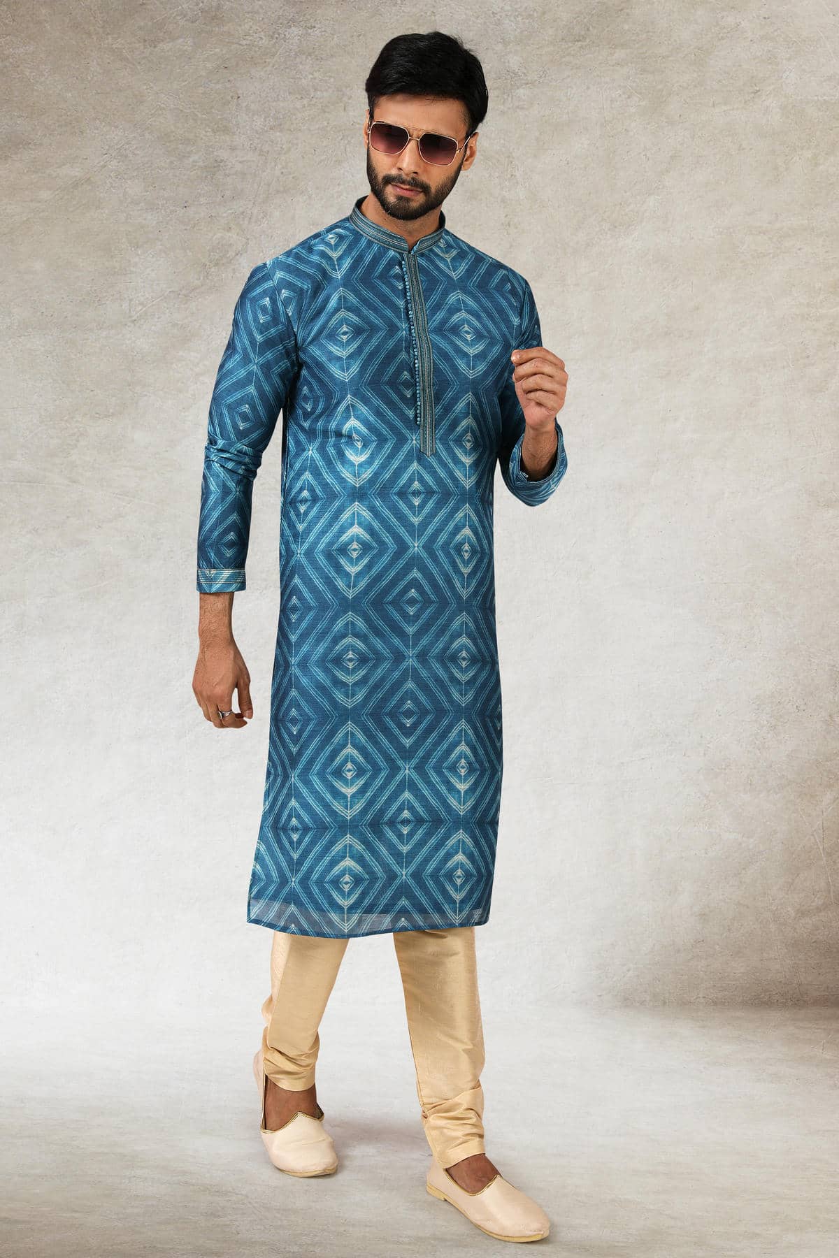 Art Silk Kurta Pajama In Beige colour KP1230286 C