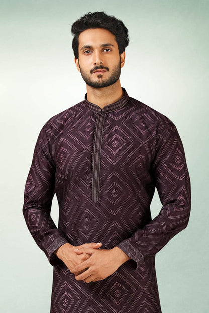 Art Silk Kurta Pajama In Beige colour KP1230287 B