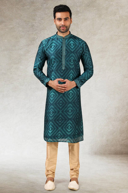 Art Silk Kurta Pajama In Beige colour KP1230288 A