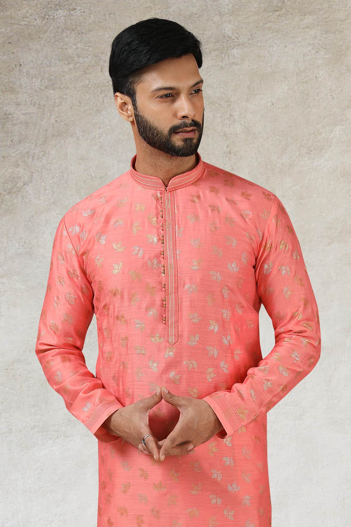 Art Silk Kurta Pajama In Beige colour KP1230289 B