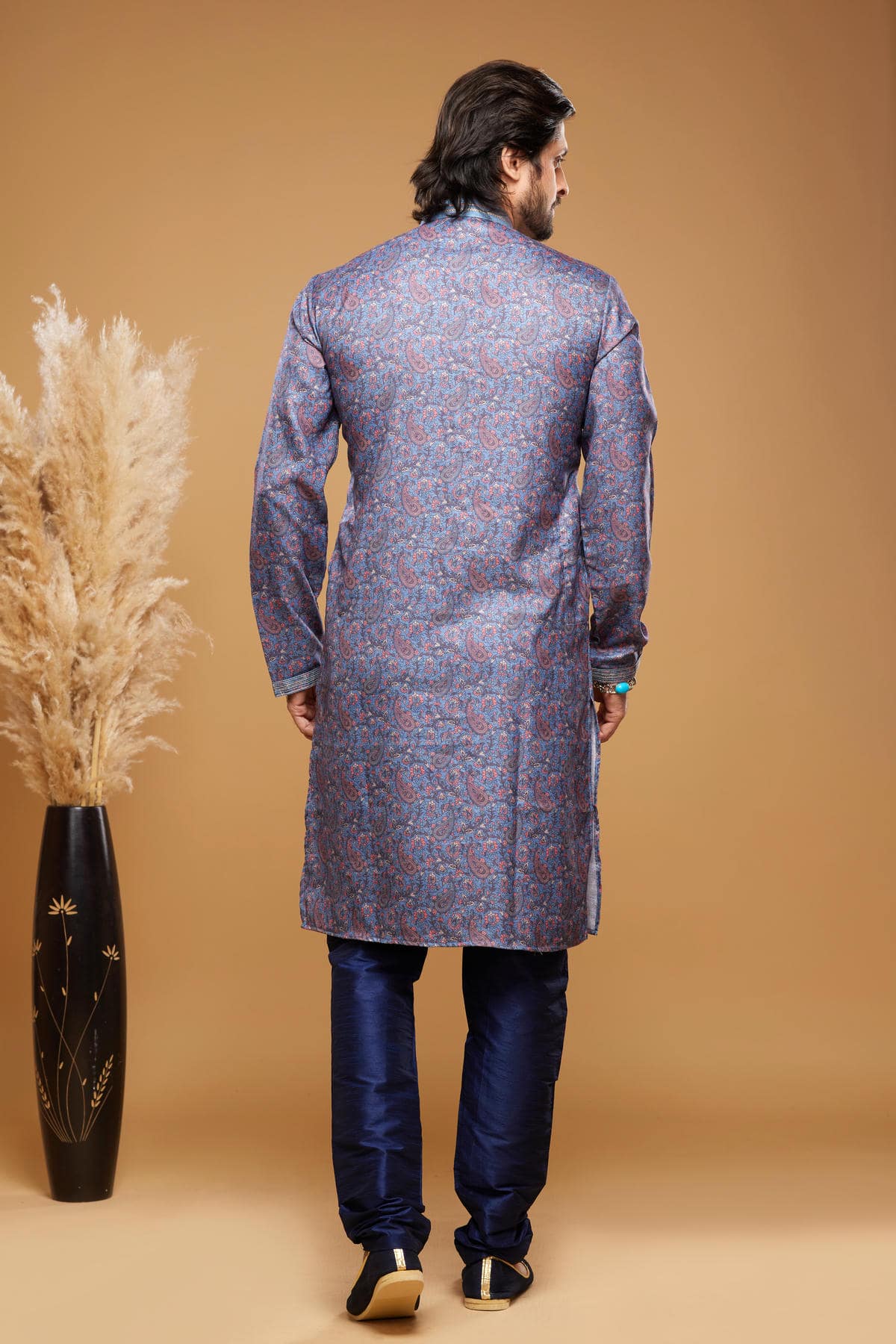 Art Silk Kurta Pajama In Blue colour KP1230445 D