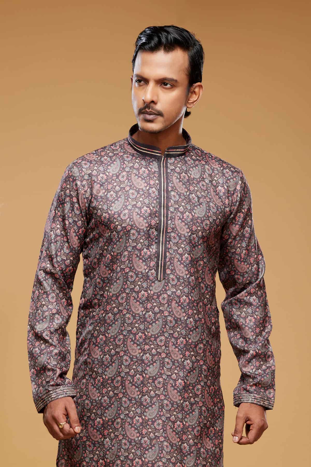 Art Silk Kurta Pajama In Brown colour KP1230446 C