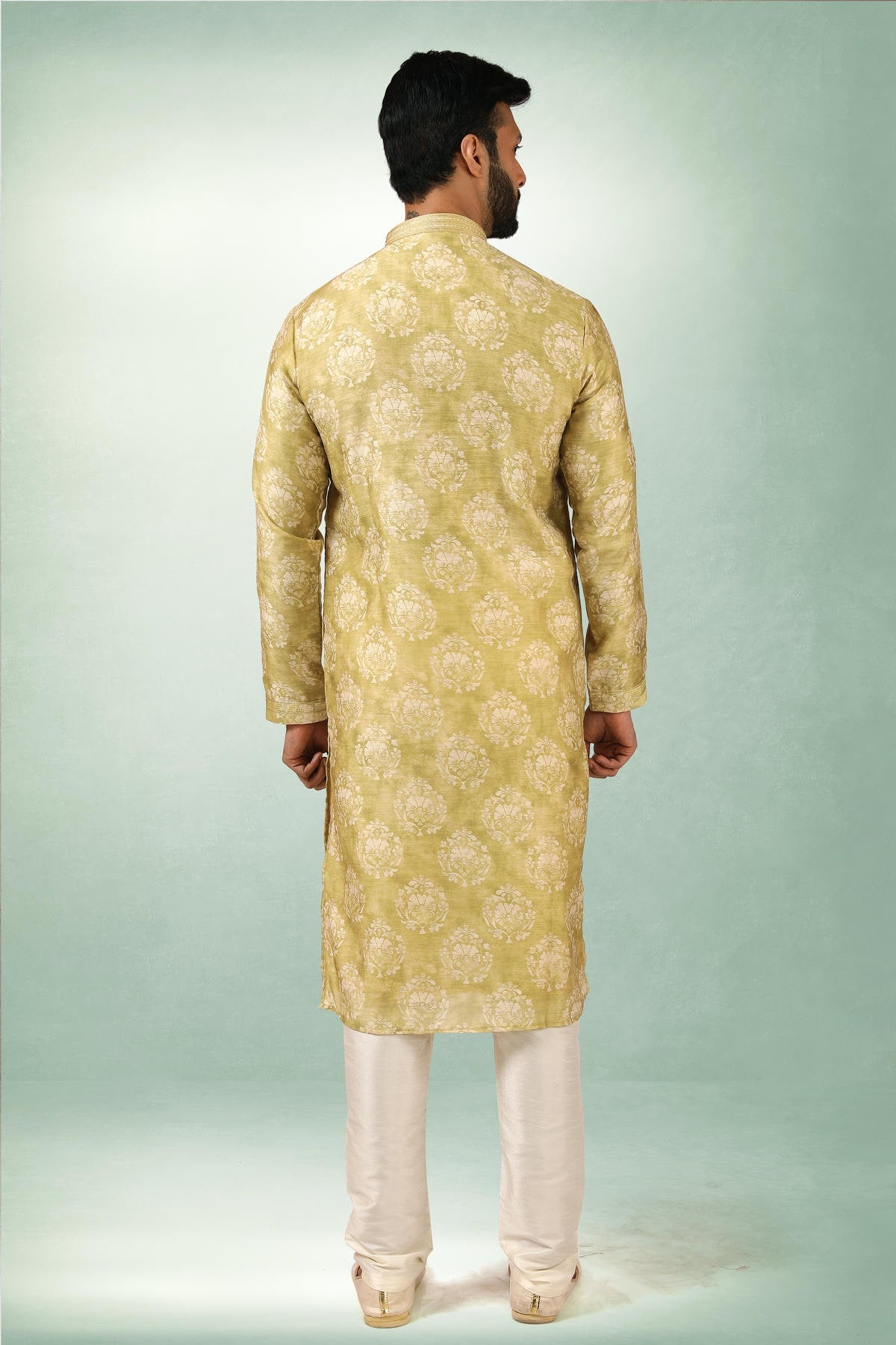 Art Silk Kurta Pajama In Cream colour KP1230280 D