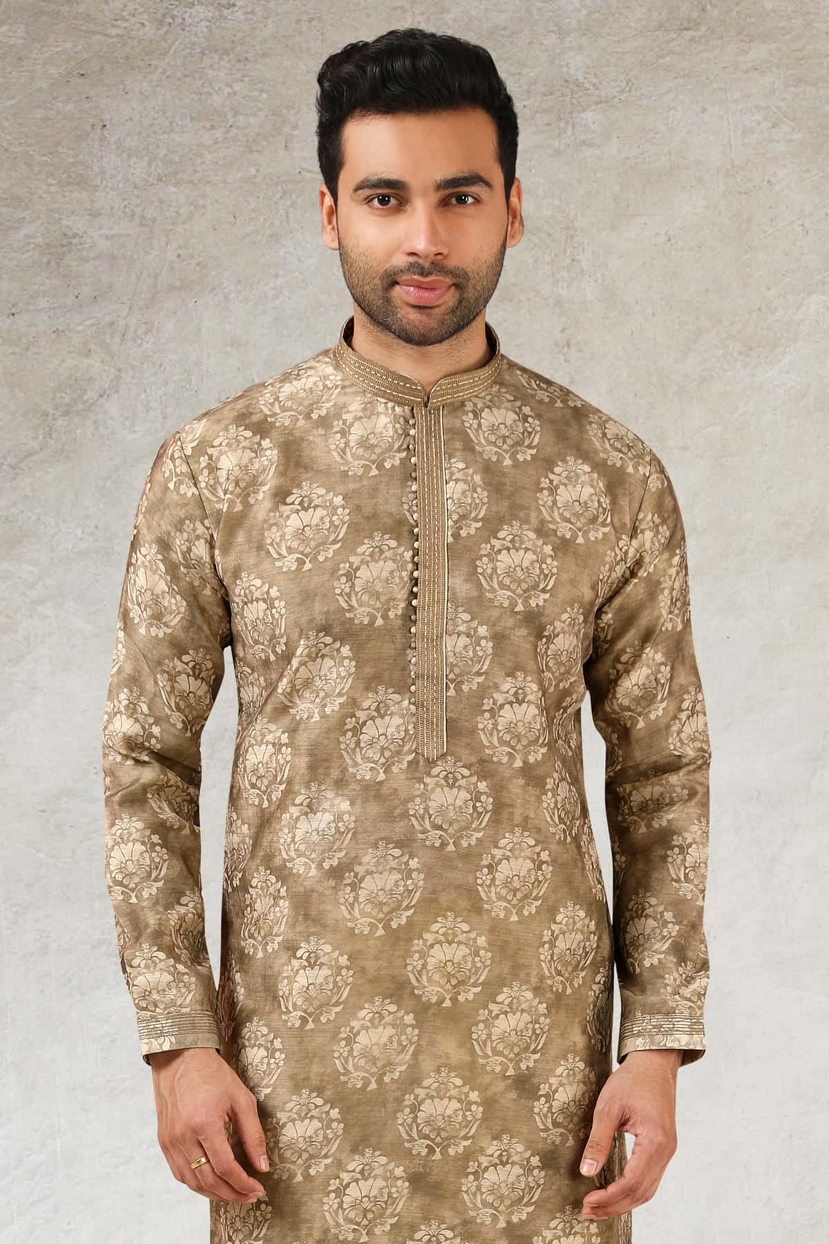 Art Silk Kurta Pajama In Cream colour KP1230282 B