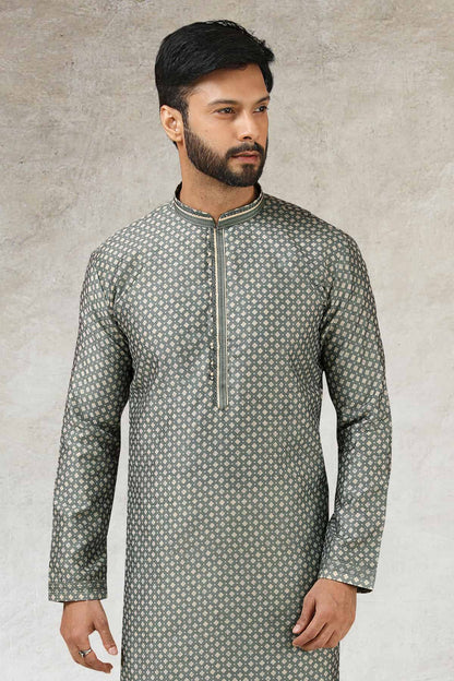 Art Silk Kurta Pajama In Cream colour KP1230283 B