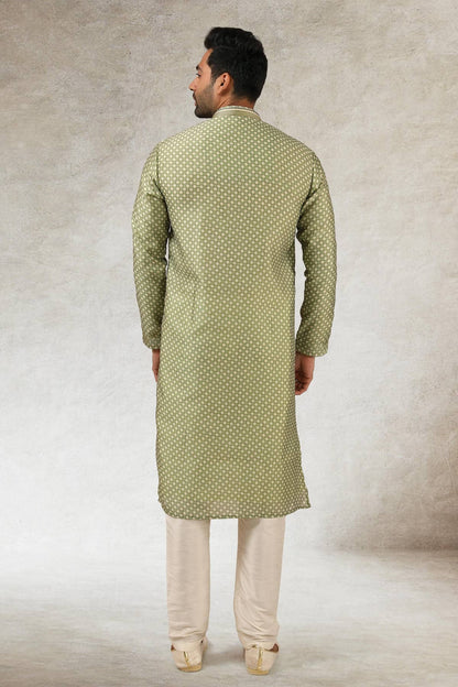 Art Silk Kurta Pajama In Cream colour KP1230284 D