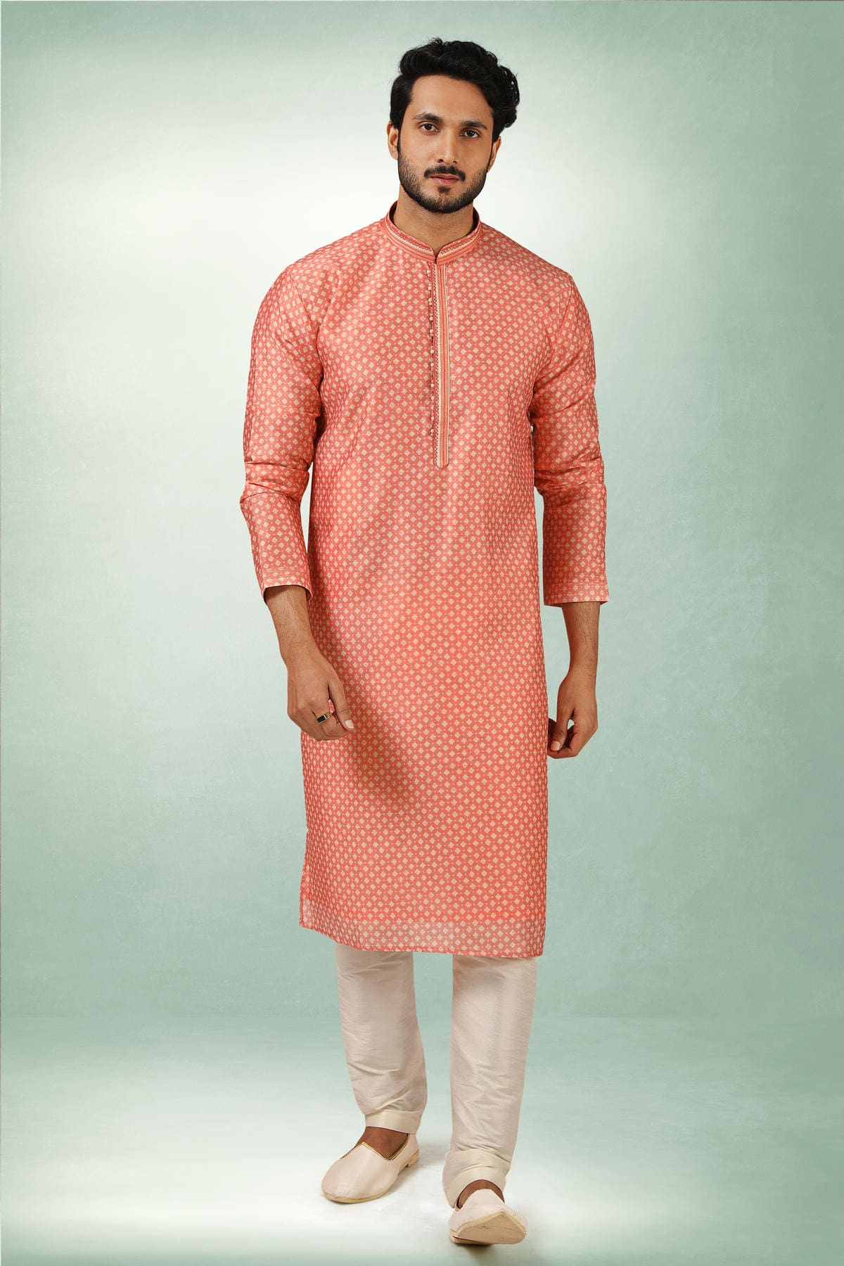 Art Silk Kurta Pajama In Cream colour KP1230285 C