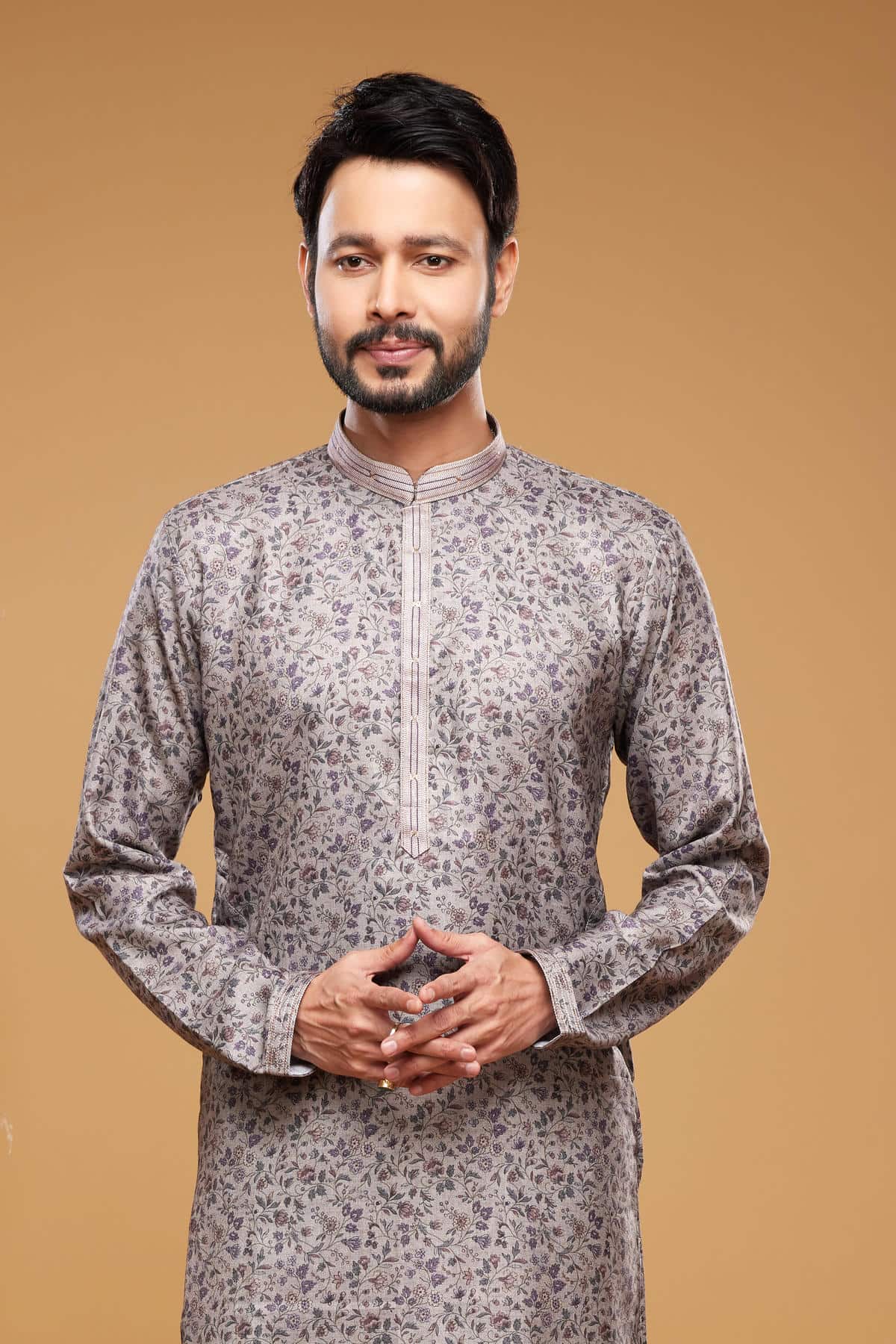 Art Silk Kurta Pajama In Grey colour KP1230458 C