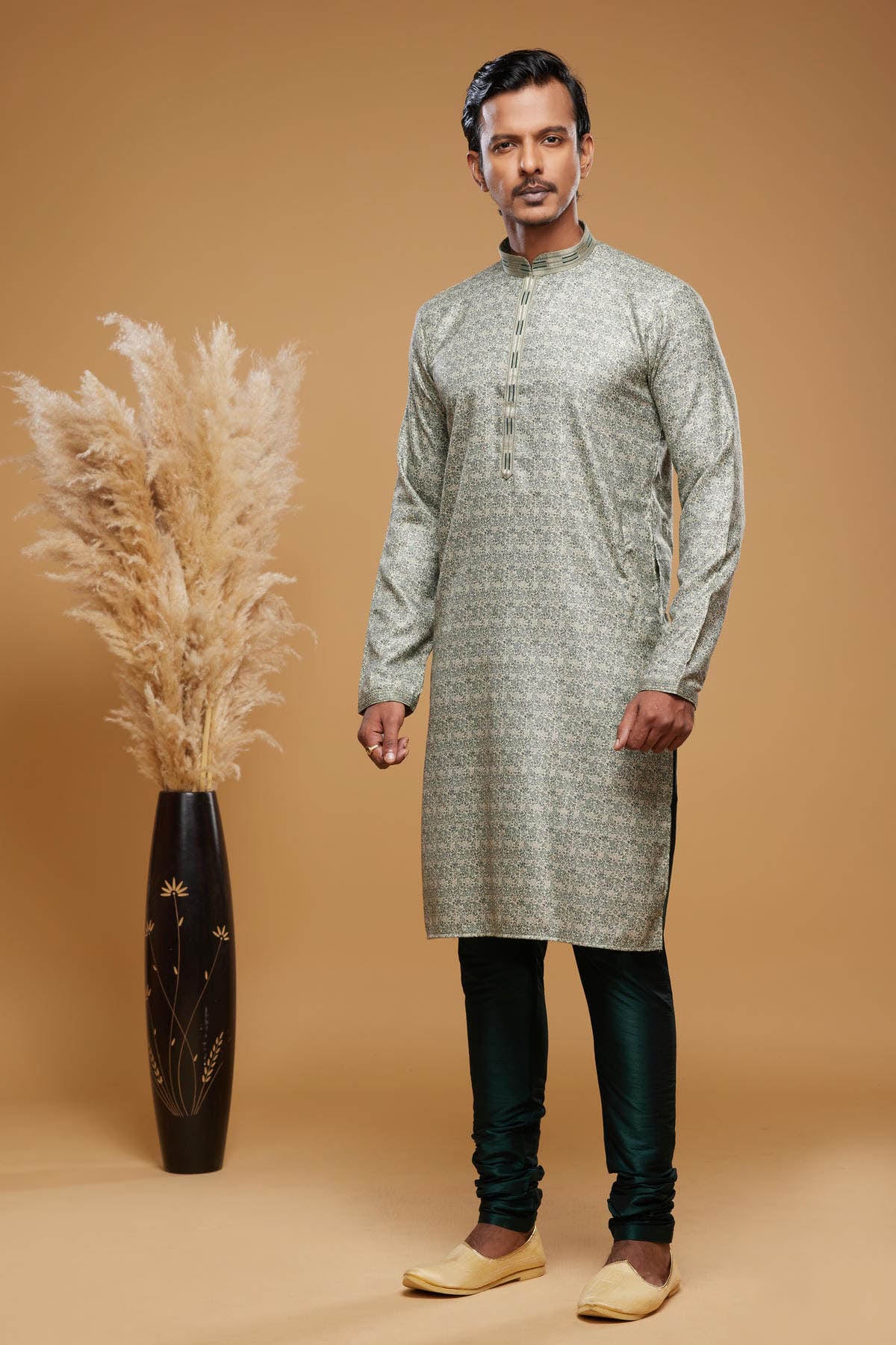 Art Silk Kurta Pajama In Light Green colour KP1230451 A