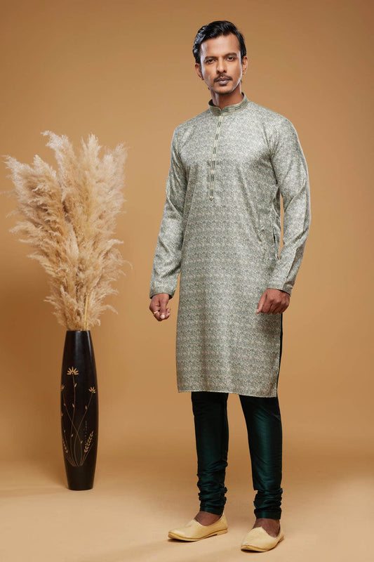 Art Silk Kurta Pajama In Light Green colour KP1230451 A