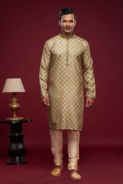 Art Silk Kurta Pajama In Light Green colour KP1230454 A