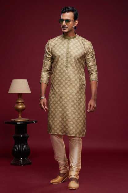 Art Silk Kurta Pajama In Light Green colour KP1230454 B