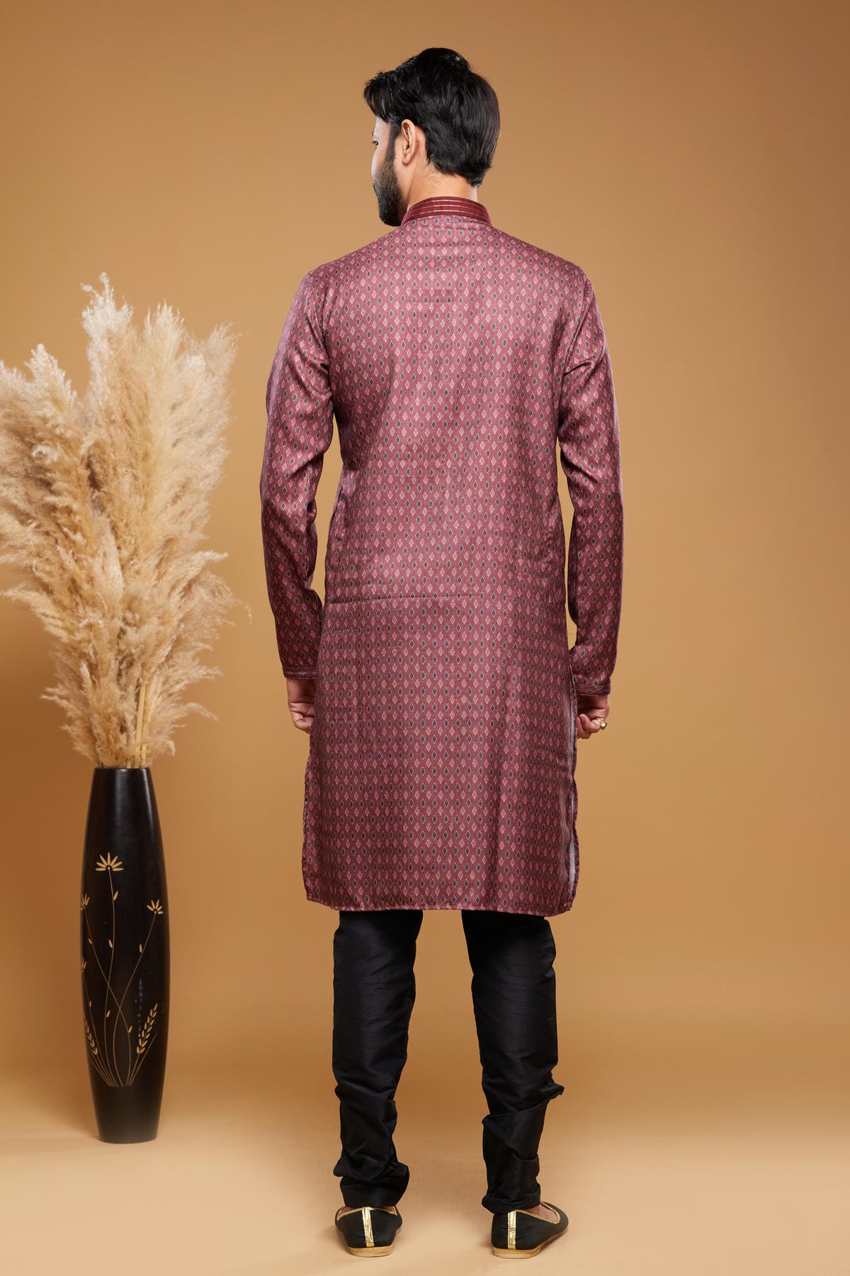 Art Silk Kurta Pajama In Maroon colour KP1230442 D