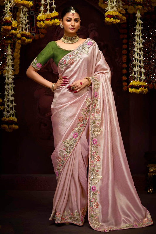 Baby Pink Colour Banarasi Kanjivram Designer Saree SD1290210