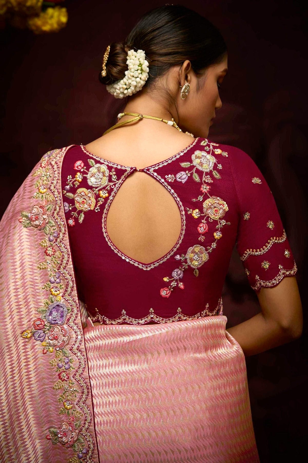 Baby Pink Colour Banarasi Kanjivram Designer Saree SD1290215 A