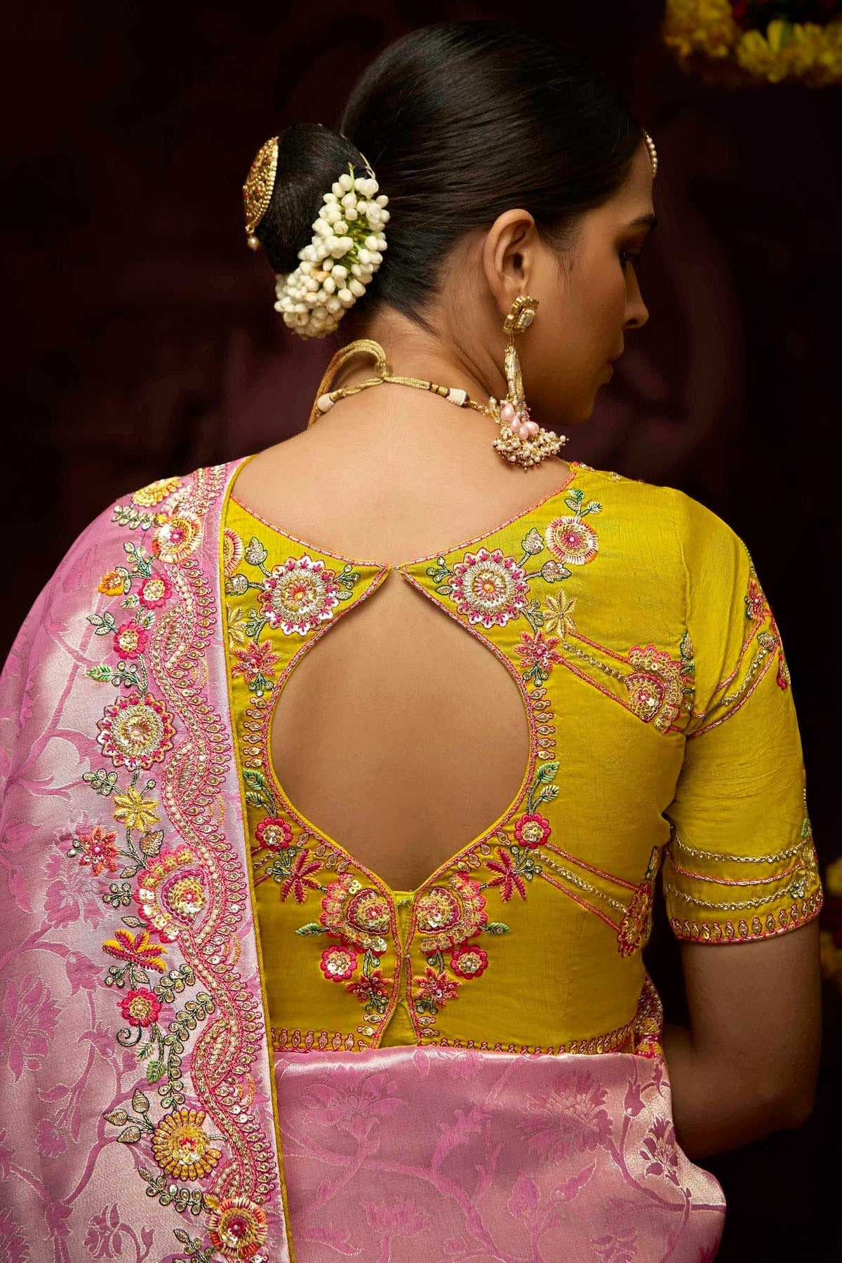 Baby Pink Colour Banarasi Kanjivram Designer Saree SD1290218 A