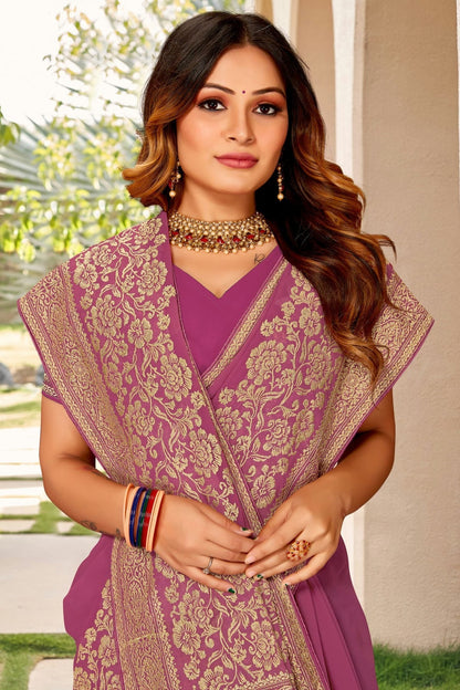 Baby Pink Colour Georgette Designer Saree LC1121444 A