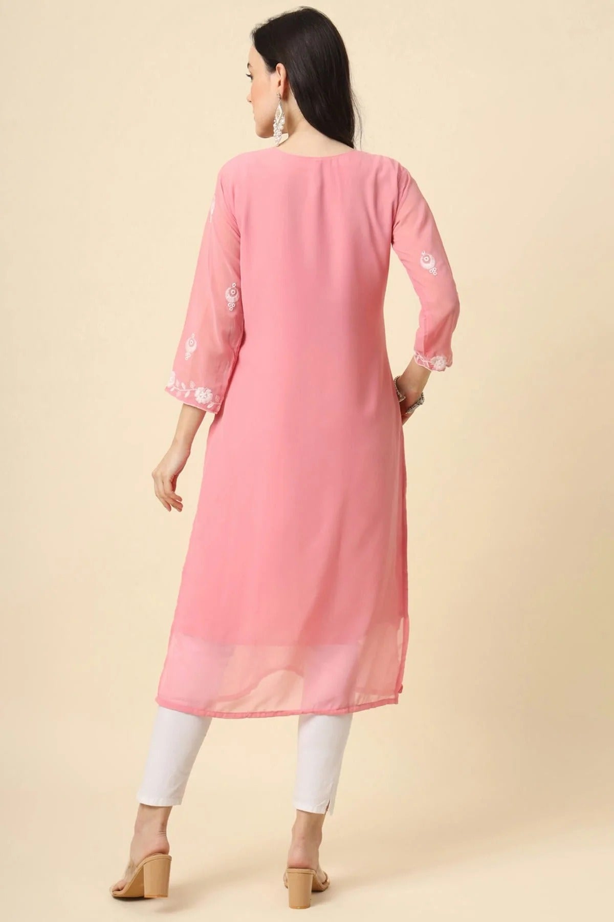 Baby Pink Colour Georgette Kurti KR1111188 A