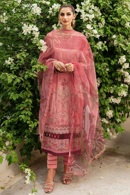 Baby Pink Colour Rayon Semi Stitched Pakistani Suit SM1250139 A