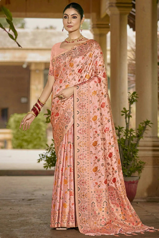 Baby Pink Colour Silk Traditional Saree SD1102648