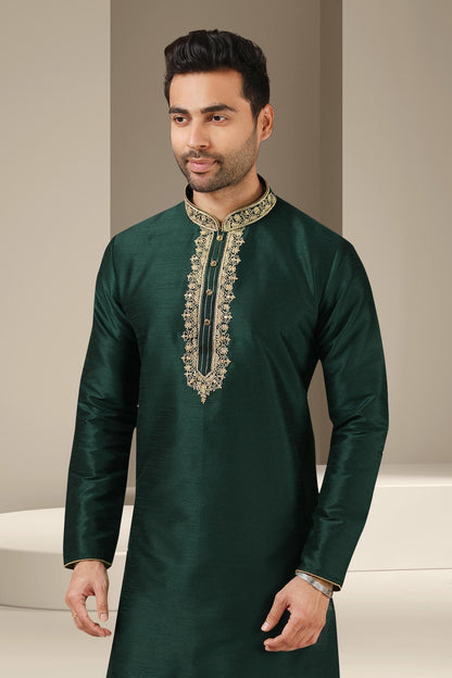 Banarasi Art Silk Kurta Pajama In Beige colour KP1230302 B