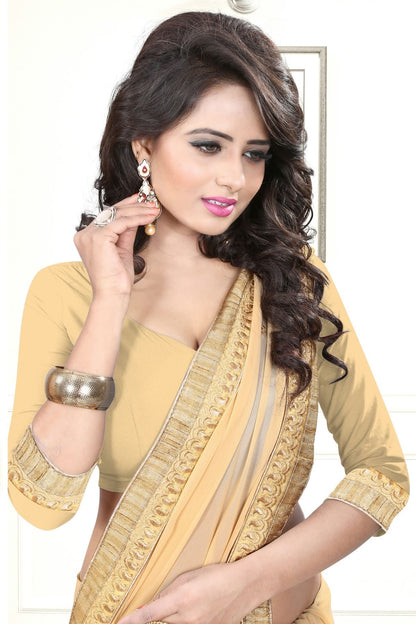 Beige Colour Georgette Designer Saree LC1121548 A