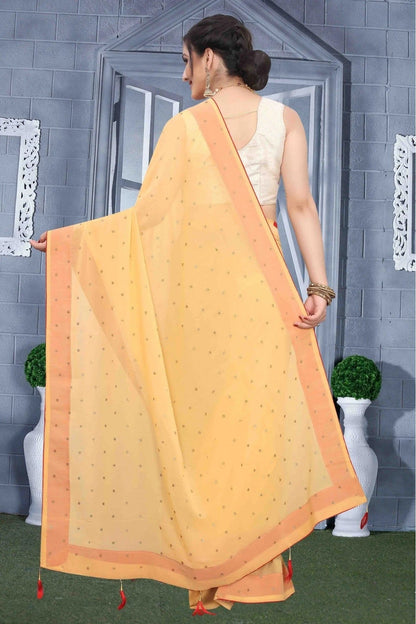 Beige Colour Georgette Party Wear Saree SD1120581 A
