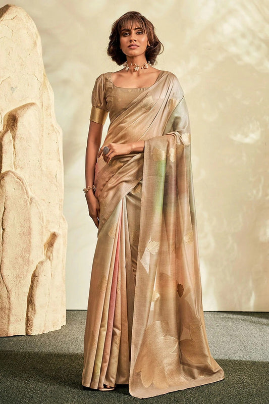 Beige Colour Handloom Khadi Saree SD1110036