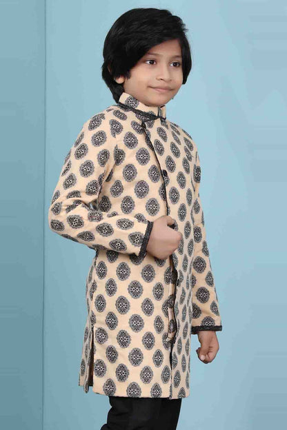 Beige Colour Handloom Silk Jacket BW1070140 A