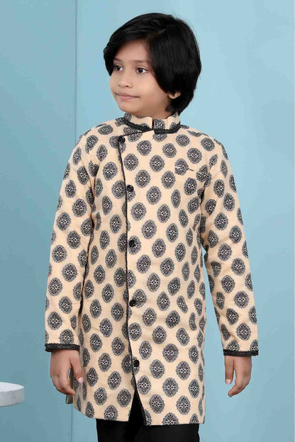 Beige Colour Handloom Silk Jacket BW1070140